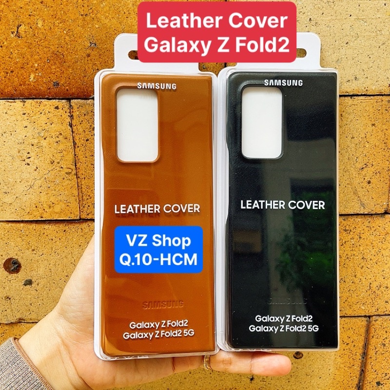-Ốp lưng da Leather Cover EF-VF916 cho SS Galaxy Z Fold2/ Z Fold 2 chính hãng Samsung