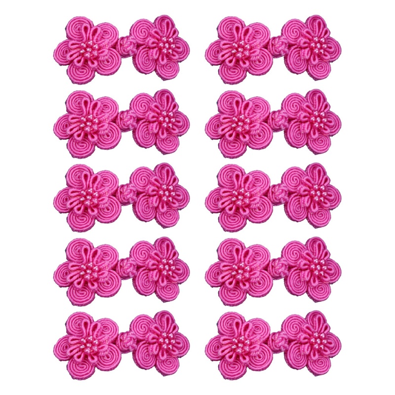 Bộ 10 Cặp Nút Thắt Kiểu Trung Hoa Làm Đồ Thủ Công Trang Trí Sườn Xám