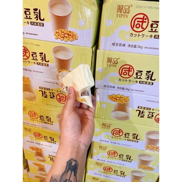 BÁNH BÔNG LAN YIPIN HẤP KEM ĐẬU NÀNH CAO CẤP Date Mới