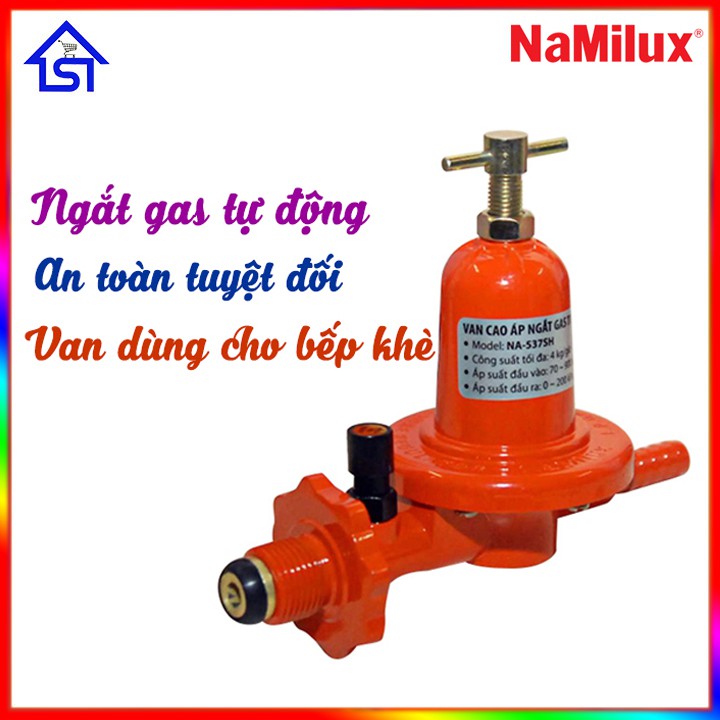 Van Gas Công Nghiệp Khè Namilux 537SH , Ngắt Gas Tự Động , Chuyên Dụng Cho Bếp Khè