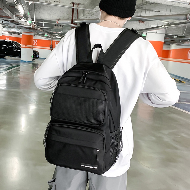 Balo đi học Prettyzys sức chứa lớn 15.6 inch phong cách ulzzang Hàn Quốc thời trang 2022 cho nam và nữ sinh