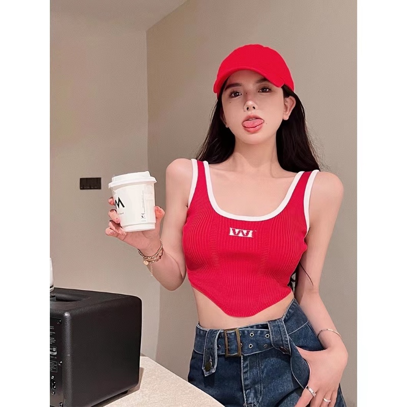 COZOK Áo Tank Top Sát Nách Thiết Kế Độc Đáo Thời Trang Quyến Rũ Cho