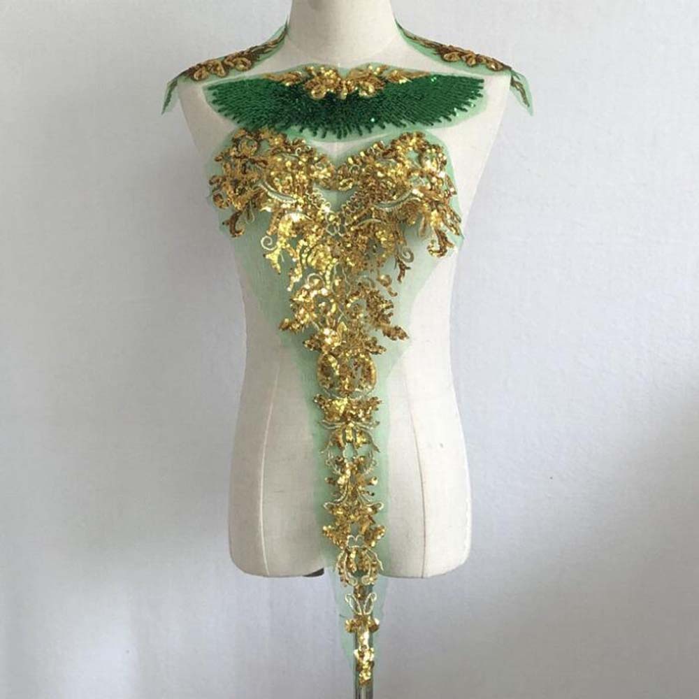 1 Bộ Miếng Vá Quần Áo Hình Đám Cưới Màu Vàng Đỏ Xanh Dương Đính Kim Sa