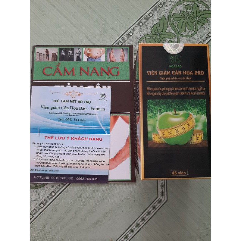 Viên giảm cân hoa bảo (hàng chính hãng cty hộp 45 viên) | BigBuy360 - bigbuy360.vn