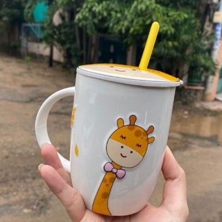 Cốc ly sứ cao cấp hươu Grow
