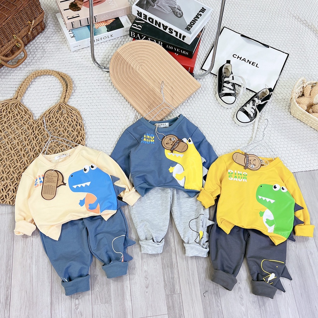 Bộ nỉ da cá mềm nhiều hình ngộ nghĩnh cho bé trai bé gái từ 1 đến 7 tuổiu