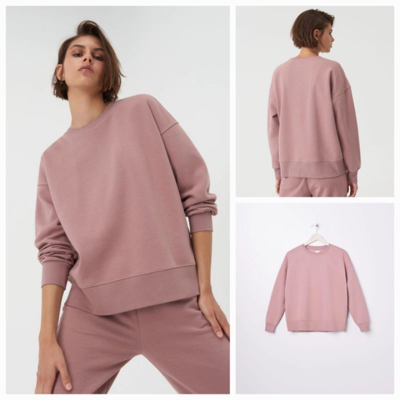 Áo nỉ bông trơn hàng Authentic