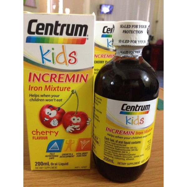 Vitamin Centrum Kids Incremnin (cho trẻ biếng ăn) (200ml)