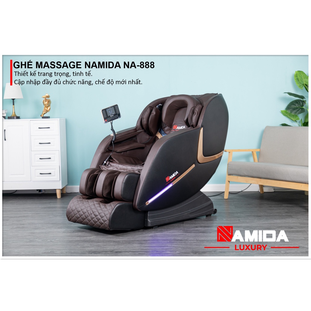 Ghế Massage NAMIDA Luxury Chính Hãng Nhật Bản Cao Cấp Trị Liệu Toàn Thân Bảo Hành 6 năm - Phiên bản 2022