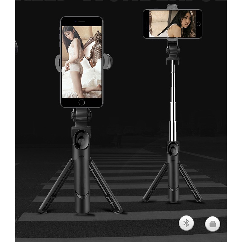 Chân máy tripod/ gậy chụp ảnh selfie Bluetooth nhỏ gọn cho điện thoại IOS Android | BigBuy360 - bigbuy360.vn