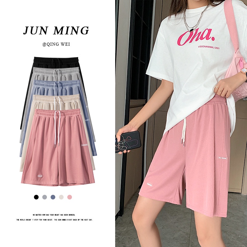 Quần Short Ống Rộng Lưng Cao Thời Trang Cho Cặp Đôi