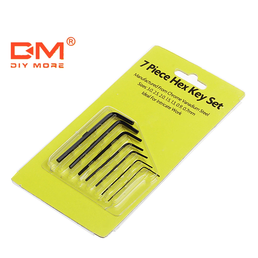 Tự Làm | Set 7 Chìa Vặn Đai Ốc Lục Giác 0.7mm-3mm