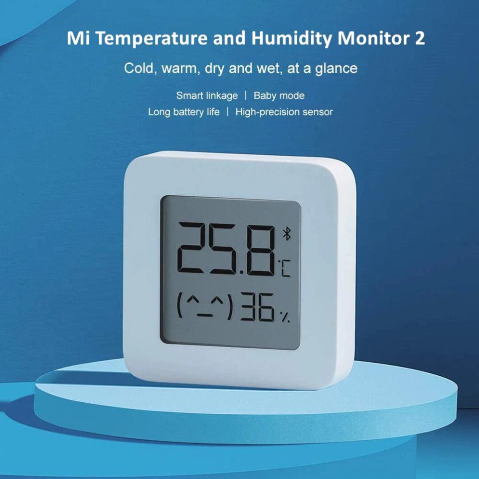 [Bh 12 tháng] Đồng hồ cảm biến nhiệt độ và độ ẩm Xiaomi Temperature and Humidity Monitor 2 NUN4126GL - Hàng chính hãng