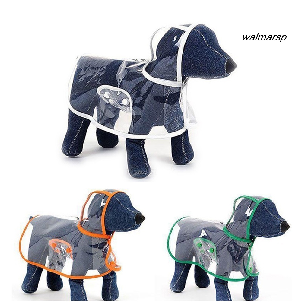 Áo mưa trong suốt có nõn và nút cài tiện dụng cho thú cưng