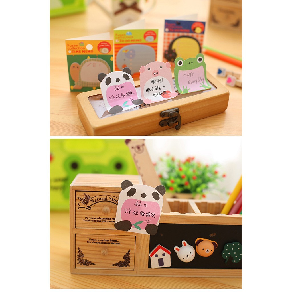 Giấy Nhớ Giấy Ghi Nhớ Giấy Ghi Chú Giấy Note Động Vật Dễ Thương Siêu Cute