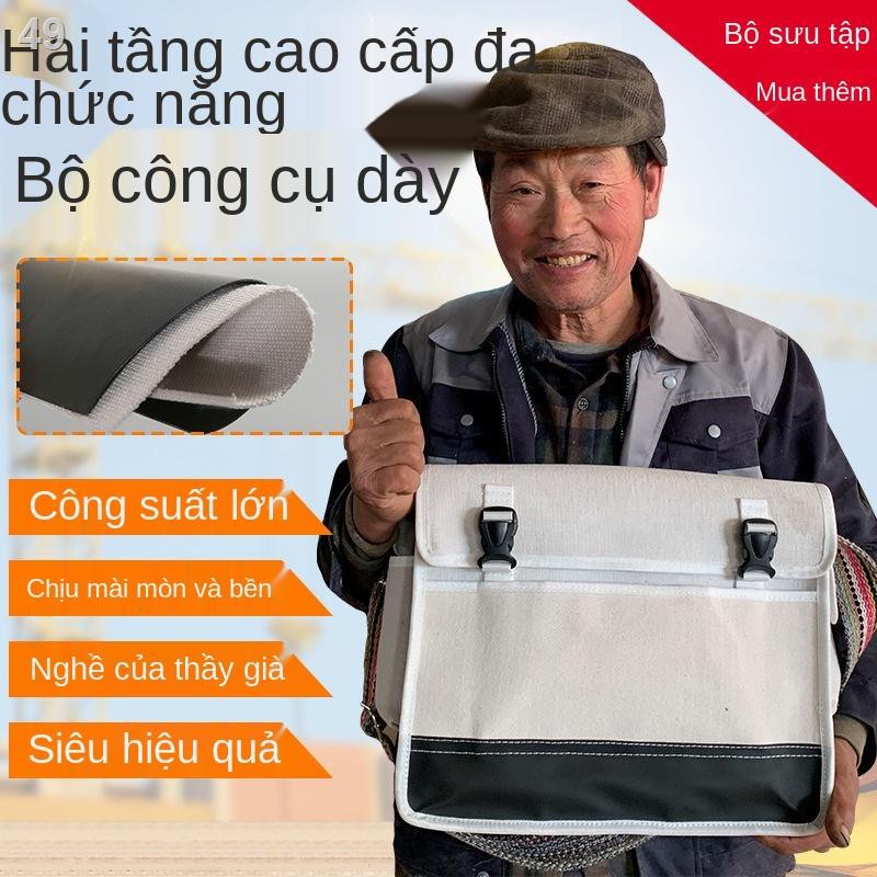 F> Thợ điện Túi đựng dụng cụ Vải dày lớn Bảo trì và lắp đặt đa chức năng Máy mộc nhỏ chịu mài mòn Đặc biệt