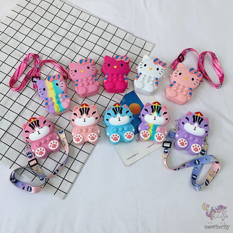 Ví Silicon Mini Họa Tiết Hoạt Hình Phong Cách Hàn Quốc Xinh Xắn Dành Cho Bé Gái