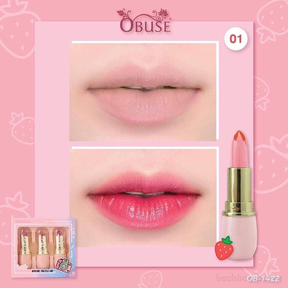 [ 3 in 1] Bộ Soņ thạch Obuse Magic Glow Thái Lan