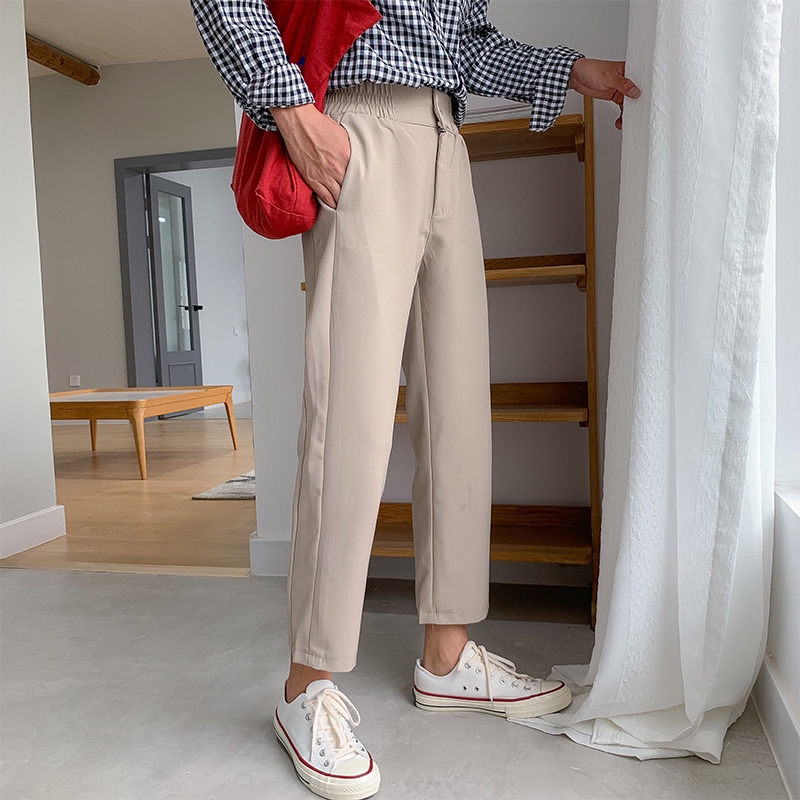 Quần Dài Lưng Cao Ống Rộng Thời Trang Xu Hướng Cho Nam