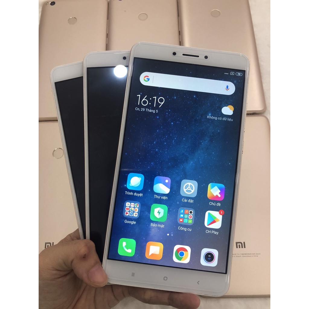 Điện thoại Xiaomi Mi Max 1. Cấu hình 3/32G, màn hình to 6.44" giành riêng cho game thủ, pin trâu 4850mAh,