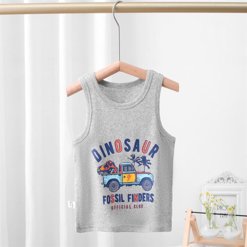 AT55 Size100-160 (12-40Kg) Áo thun bé trai (Áo 2 dây thun gân) Thời trang trẻ Em hàng quảng châu