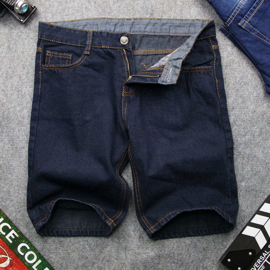 Quần short jean nam MĐ Q393 xanh đen | BigBuy360 - bigbuy360.vn