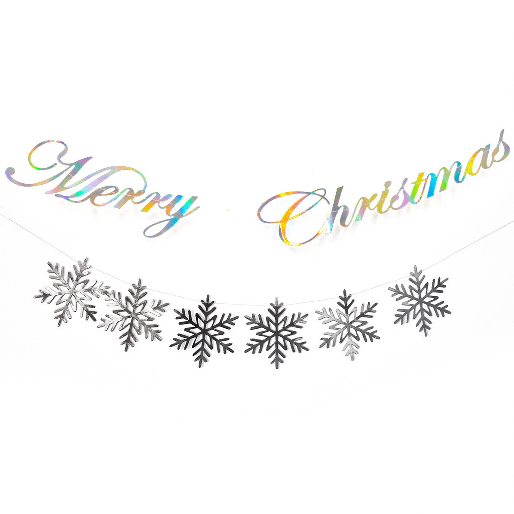 Dây treo trang trí giáng sinh năm mới hình bông tuyết