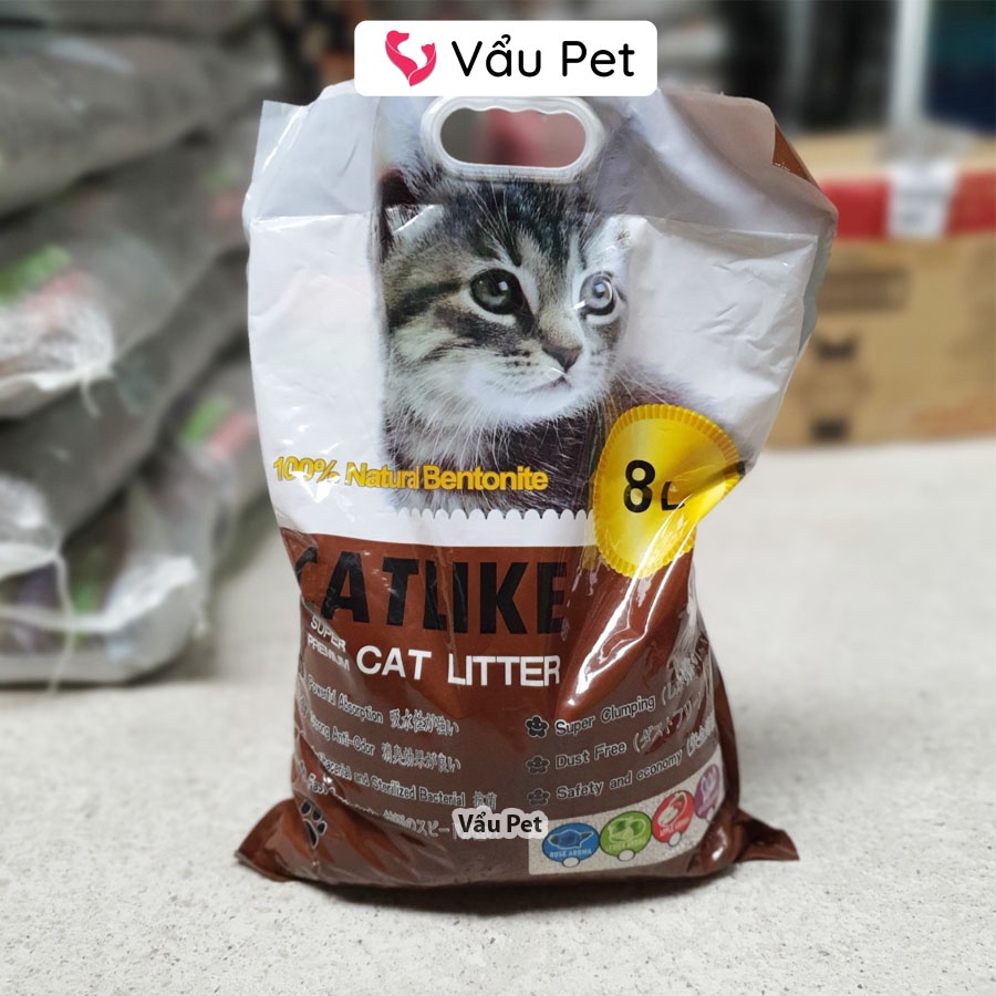 Cát vệ sinh cho mèo Cat Litter Cát mèo vệ sinh khử mùi diệt khuẩn Catlike 8l