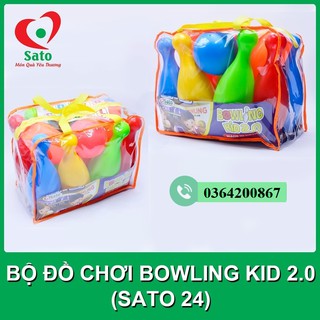 Đồ chơi BOWLING KID 2.0 mẫu 2 loại to cho bé (Sato24)