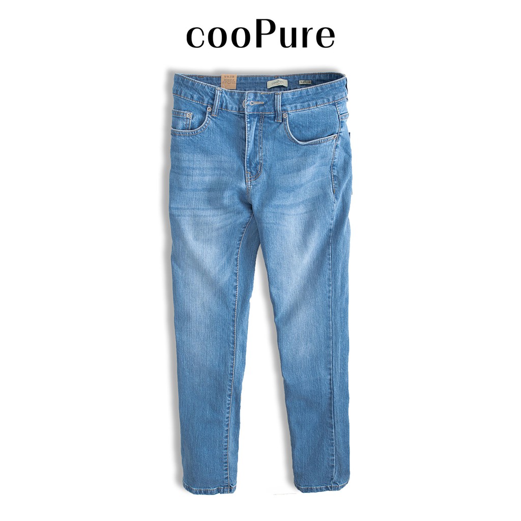 Quần jeans nam cooPure chất jeans extra spandex màu đen khói, thiết kế khỏe khoắn NO.1203 (5 màu) | BigBuy360 - bigbuy360.vn