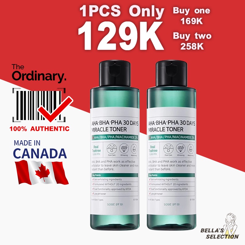 Nước Hoa Hồng Giảm Mụn Some By Mi AHA-BHA-PHA 30 Days Miracle Toner 150ml