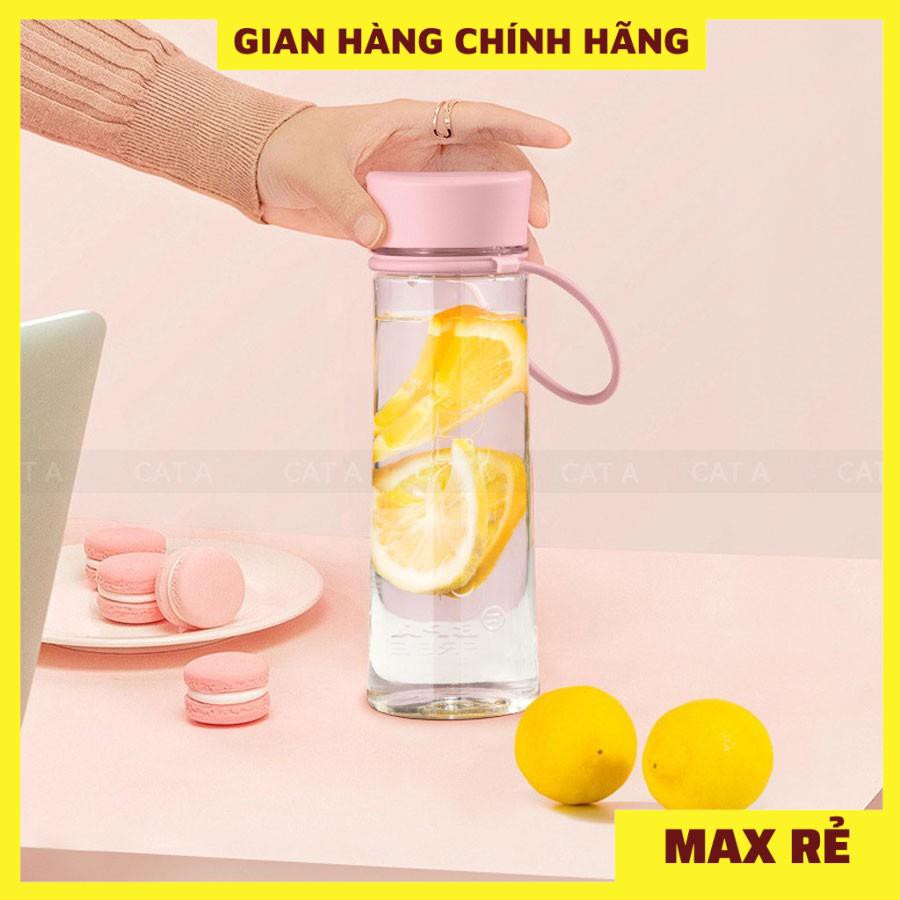 Bình đựng nước, bình nước bằng Nhựa BPA FREE MIGO Cao cấp - 1521 - An toàn, trong suốt, có rây lọc, quai xách tiện lợi