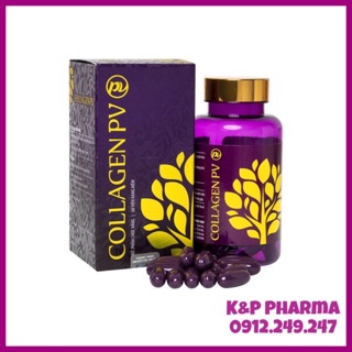 ✅ Collagen PV - Hộp 60 viên nang mềm | Bổ sung Collagen, giúp da sáng mịn, đàn hồi
