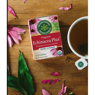 Trà hữu cơ hỗ trợ hệ miễn dịch ( Organic Echinacea Plus) - Traditional Medicinals - 16bags - HCMShop