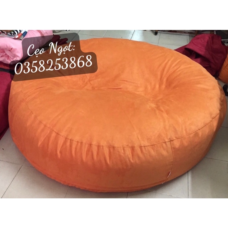 Ghế lười hạt xốp bánh rán tròn trụ