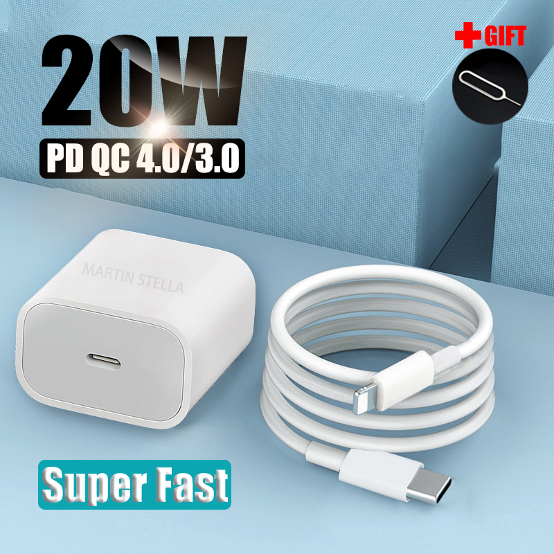 sạc nhanh iphone Dây Cáp Sạc Usb Loại C 20w Pd Cho Iphone 8 / X / Xs / Xr / 11 Pro Max / 12 Pro Max