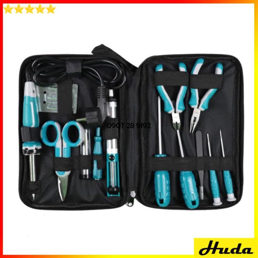 Bộ công cụ dụng cụ cầm tay đa năng Total Ingco phù hợp cho đi công trình, dân dụng