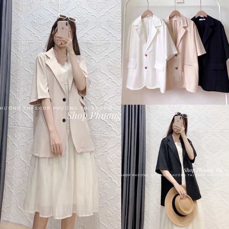 Áo blazer - áo vest nữ tay lỡ dáng rộng Hàn Quốc (video/hình thật/sẵn) | BigBuy360 - bigbuy360.vn