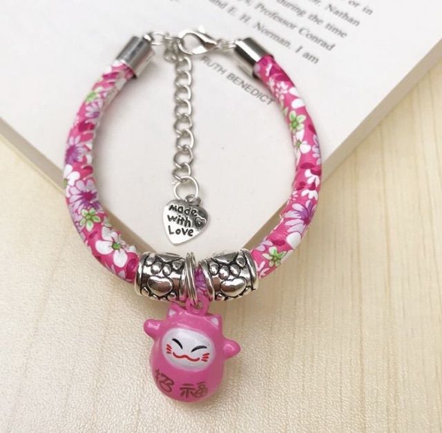 Vòng cổ mèo thần tài kèm chuông