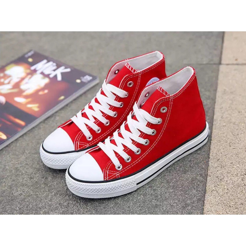 Giày nam nữ ,giày thể thao cao cổ vải ba màu M618 | BigBuy360 - bigbuy360.vn