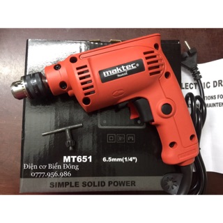 Máy khoan 🍓 FREESHIP 🍓 Máy khoan Maktec 6,5 ly khoan sắt, gỗ, tôn, bắt vít Maktec 6,5 ly
