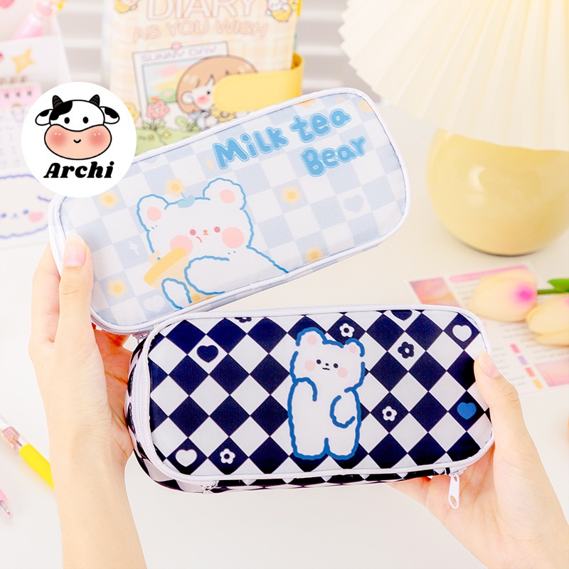 Túi đựng bút loại lớn chống nước cao cấp Caro