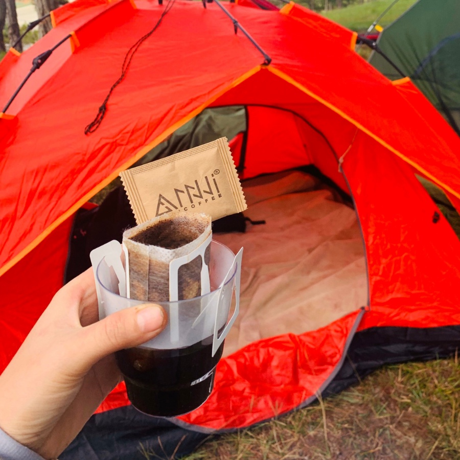 Cà phê phin giấy thành phần Arabica Cầu Đất và Robusta Buôn Mê Thuột  Anni Coffee, Drip Coffee