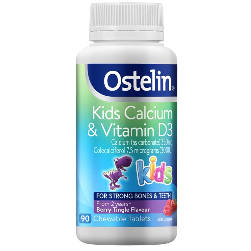 Viên Calcium Ostelin Kids Vitamin D3 Bổ Sung Canxi Và Vitamin D cho bé -  90 viên