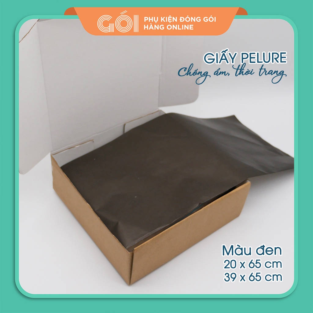 50 Tờ Pelure ⚡Màu Đen ⚡Gói Hàng Lót Hộp, Thời Trang, Quà Tặng, Quần Áo, Giày Dép, Chống Ẩm, Sang Trọng