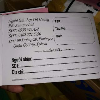 5 cuốn phiếu ship in thông tin + phí thiết kế (1q 100trang)