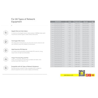 Cáp mạng Baseus High Speed 6types of RJ45 (dây dẹt) PCWL-D01