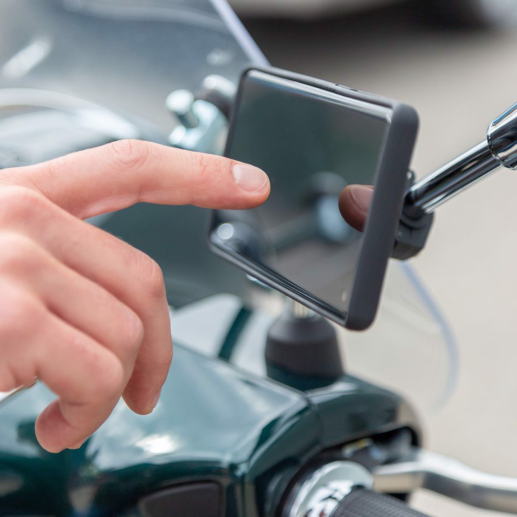 Giá Đỡ Kẹp Điện Thoại Gắn Gương SP Connect Mirror Pro dành cho Moto, xe máy, cố định và chống rung - Hàng chính hãng