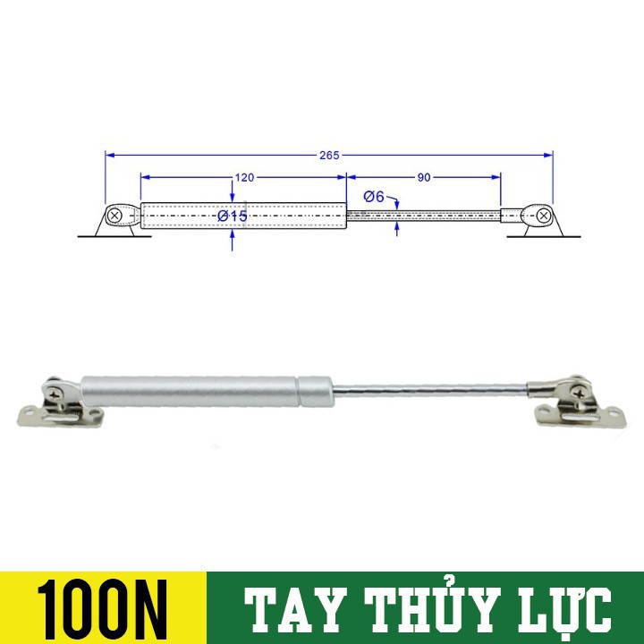 Set 2 tay co thủy lực 100N chống va đập tủ bếp