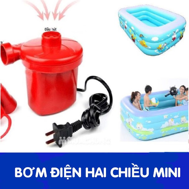 Bơm điện mini 2 chiều 220V tiện lợi, bơm bể bơi, hút chân không